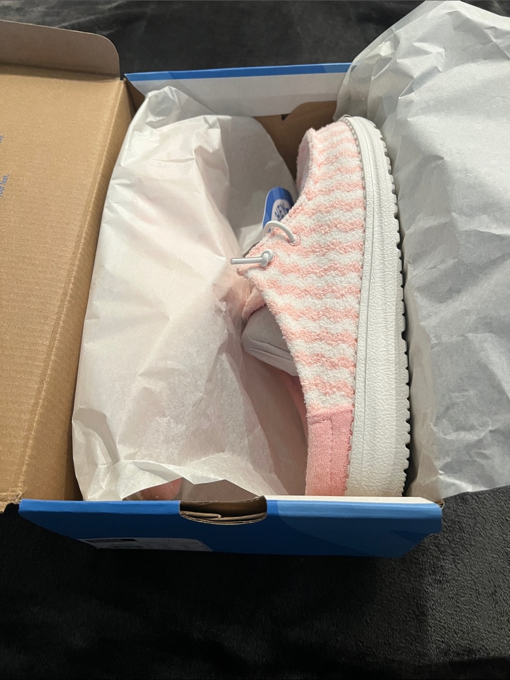 NWT Hey Dude Pink & White Slip Ons - Picture 6 of 6